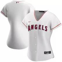 Women's Los Angeles Angels Nike White Home Replica Team Jersey - thejerseys