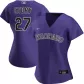 Women's Colorado Rockies Trevor Story #27 Nike Purple 2020 Alternate Replica Jersey - thejerseys