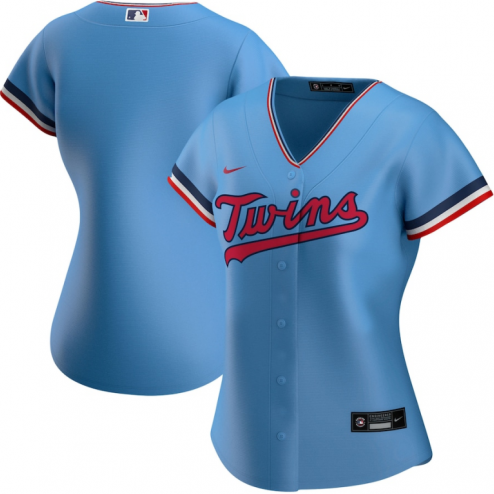 Men's Nike Light Blue Minnesota Twins Alternate 2020 Replica Team Jersey