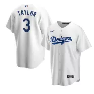 Men's Los Angeles Dodgers Chris Taylor #3 Nike White 2020 Replica Jersey - thejerseys
