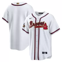 Men's Atlanta Braves Nike White 2022 Gold Program Replica Blank Jersey - thejerseys