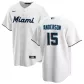 Men Miami Marlins Brian Anderson #15 Home White Replica Jersey - thejerseys