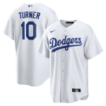 Men's Los Angeles Dodgers Justin Turner #10 Nike White 2020 Replica Jersey