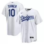 Men's Los Angeles Dodgers Justin Turner #10 Nike White 2020 Replica Jersey - thejerseys
