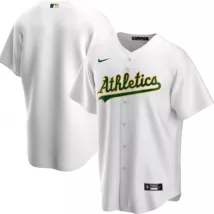 Men's Oakland Athletics Nike White Home 2020 Replica Jersey - thejerseys