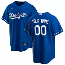 Men's Los Angeles Dodgers Nike Royal Alternate 2020 Replica Custom Jersey - thejerseys