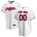 Men's Cleveland Indians Nike White Home 2020 Replica Custom Jersey - thejerseys