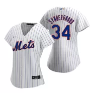 Women New York Mets Noah Syndergaard #34 Home White Replica Jersey - thejerseys