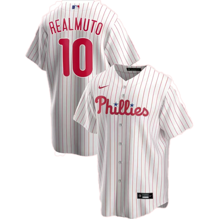 Nike, Shirts, Nike Philadelphia Phillies J T Realmuto Game 22 Mens Jersey  Sz L Short Sleeves