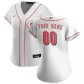 Women's Cincinnati Reds Nike White 2020 Home Replica Custom Jersey - thejerseys