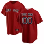 Men's Boston Red Sox Nike Red Alternate 2020 Replica Custom Jersey - thejerseys