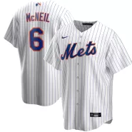 Men New York Mets Jeff McNeil #6 Home White&Royal Replica Jersey - thejerseys