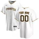 Men's Pittsburgh Pirates Nike White Home 2020 Replica Custom Jersey - thejerseys