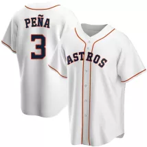 Men's Houston Astros Jeremy Peña #3 Nike White Home 2020 Replica Jersey - thejerseys