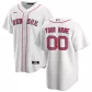 Men Boston Red Sox Home White Custom Replica Jersey - thejerseys