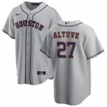 Men's Houston Astros José Altuve #27 Nike Gray Road Home 2020 Replica Jersey - thejerseys