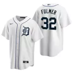 Men's Detroit Tigers Michael Fulmer #32 Nike White Home 2020 Replica Jersey - thejerseys