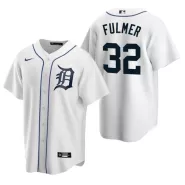 Men's Detroit Tigers Michael Fulmer #32 Nike White Home 2020 Replica Jersey - thejerseys