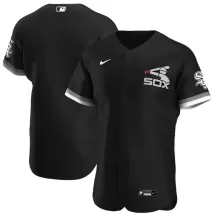 Men's Chicago White Sox Nike Black Alternate Authentic Team Jersey - thejerseys