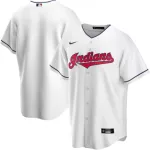 Men's Cleveland Indians Nike White Home 2020 Replica Jersey - thejerseys