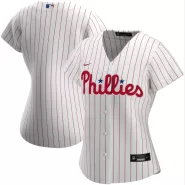 Women Philadelphia Phillies Home White&Scarlet Replica Jersey - thejerseys