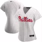 Women Philadelphia Phillies Home White&Scarlet Replica Jersey - thejerseys