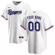 Men's Texas Rangers Nike White Home 2020 Replica Custom Jersey - thejerseys
