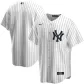 Men New York Yankees Home White Replica Jersey - thejerseys
