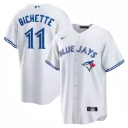 Men Toronto Blue Jays Bo Bichette #11 White Alternate Replica Jersey - thejerseys