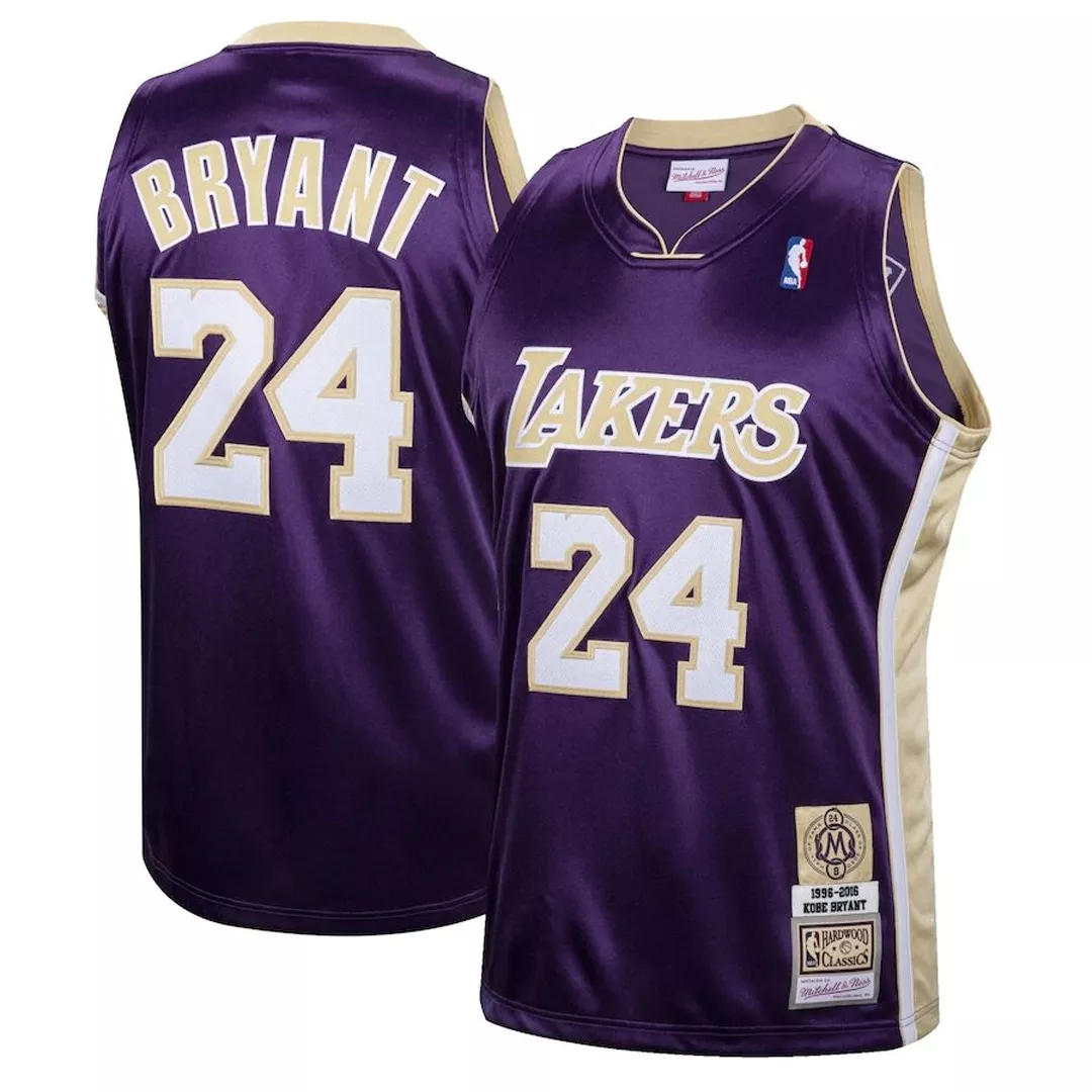 Men's Los Angeles Lakers Kobe Bryant #24 Purple Hardwood Classics Jersey 2020