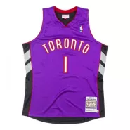 Men's Toronto Raptors Tracy McGrady #1 Mitchell & Ness Purple 99-00 Hardwood Classics Jersey - thejerseys