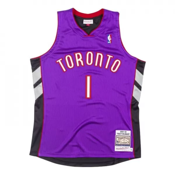 Men's Toronto Raptors Tracy McGrady #1 Purple Hardwood Classics Jersey 99-00 - thejerseys