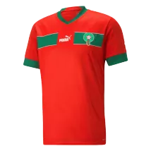 Men's Morocco Home Soccer Jersey 2022 - Fans Version - thejerseys