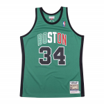 Men's Boston Celtics Paul Pierce #34 Mitchell&Ness Green 2007-08 Hardwood Classics Authentic Jersey