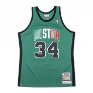 Men's Boston Celtics Paul Pierce #34 Mitchell&Ness Green 2007-08 Hardwood Classics Authentic Jersey - thejerseys