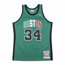 Men's Boston Celtics Paul Pierce #34 Mitchell&Ness Green 2007-08 Hardwood Classics Authentic Jersey - thejerseys