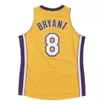 Men's Los Angeles Lakers Kobe Bryant #8 Yellow Hardwood Classics Jersey 99-00 - thejerseys
