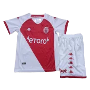 Kid's AS Monaco FC Home Jerseys Kit(Jersey+Shorts) 2022/23 - thejerseys