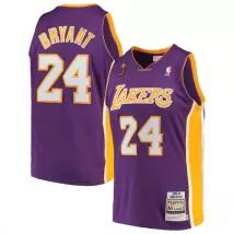 Men's Los Angeles Lakers Road Final Kobe Bryant #24 Mitchell & Ness Purple 08-09 Hardwood Jersey - thejerseys