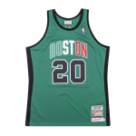 Men's Boston Celtics Ray Allen #20 Mitchell & Ness Green 2007-08 Hardwood Classics Authentic Jersey