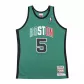 Men's Boston Celtics Kevin Garnet  #5 Mitchell & Ness Green 2007-08 Hardwood Classics Authentic Jersey - thejerseys