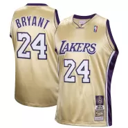 Men's Los Angeles Lakers Kobe Bryant #24 Gold Hardwood Classics Jersey 2020 - thejerseys