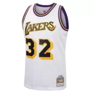 Men's Los Angeles Lakers Magic Johnson #32 Mitchell&Ness White 84-85 Hardwood Classics Jersey - thejerseys