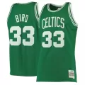Men's Boston Celtics Larry Bird #33 Green Hardwood Classics Swingman Jersey 85-86 - thejerseys