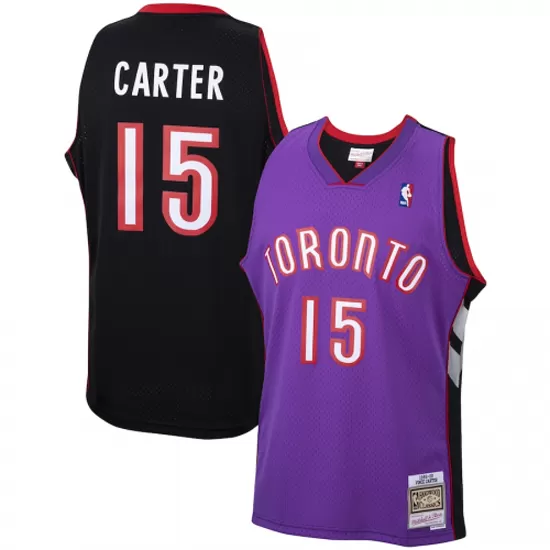 Men's Toronto Raptors Vince Carter #15 Purple Hardwood Classics Jersey 99-00 - thejerseys
