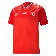 Men's Switzerland Home Soccer Jersey 2022 - Fans Version - thejerseys