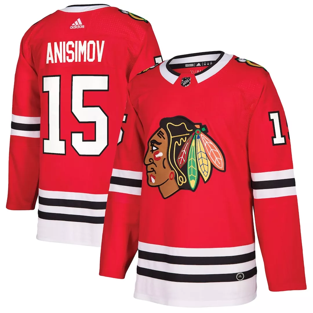 Men Chicago Blackhawks Artem Anisimov #15 Adidas NHL Jersey