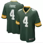 Men Green Bay Packers Brett Faver #4 Nike Green Game Jersey - thejerseys