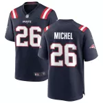 Men New England Patriots Sony Michel #26 Nike Navy Game Jersey - thejerseys