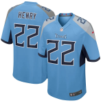 Men Tennessee Titans Derrick Henry #22 Nike Light Blue Game Jersey